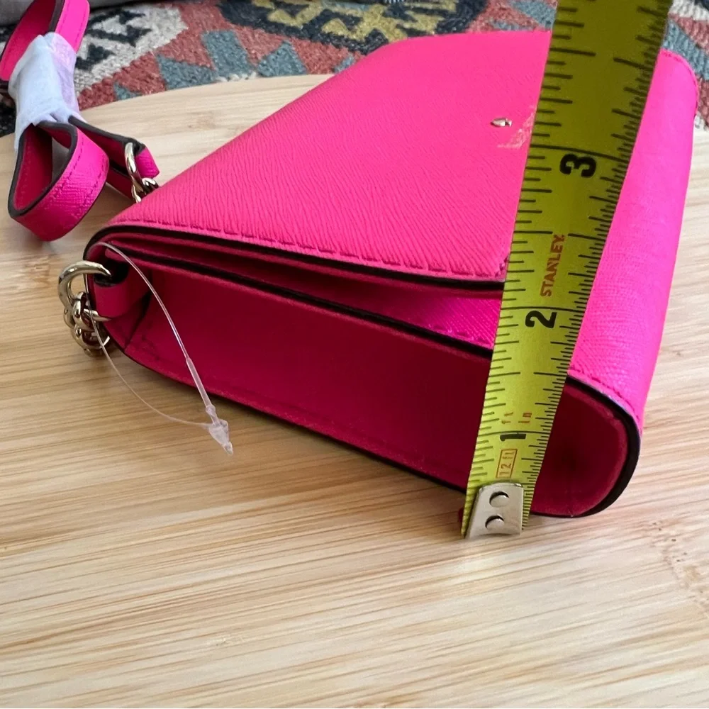 NWOT! Kate Spade Cedar St Cami Pink Saffiano Leather Small Chain Strap Crossbody